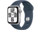 Смарт часовници Apple Watch SE2 v2 GPS 40mm Silver Alu Case w Storm Blue Sport Band - S/M