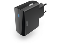 Зарядни устройства Hama зарядно с USB-A букса, 12 W, черно