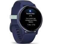 Смарт часовници Garmin Vivoactive 5 Metallic Navy безел с Navy корпус и силиконова каишка