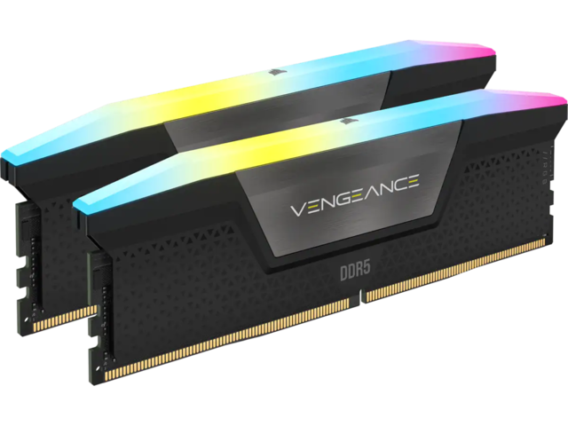 Оперативна памет 32GB (2x16GB) DDR5 6400MHz Corsair Vengeance RGB Black