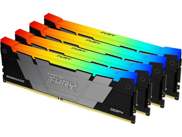 Оперативна памет 32GB (4x8GB) DDR4 3600 MT/s Kingston Fury Renegade RGB Black