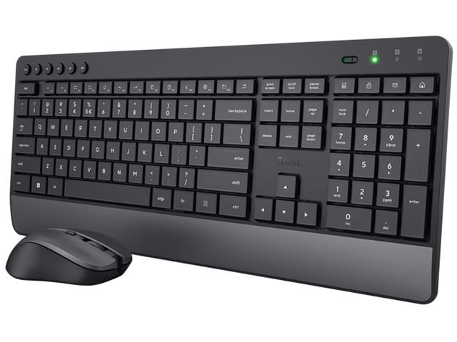 Клавиатури TRUST Trezo Wireless Deskset Eco US