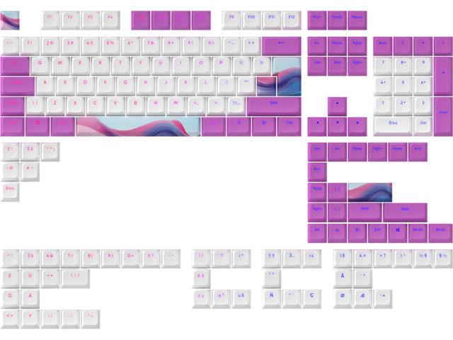 Капачки за клавиатури Dark Project - Candy K PBT - ANSI & ISO