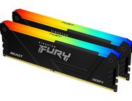 Оперативна памет 64GB (2x32GB) DDR4 3200MT/s Kingston FURY BEAST Black RGB