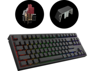 Клавиатури Dark Project KD87A Black TKL PBT - HS Gateron Optical Red Switch