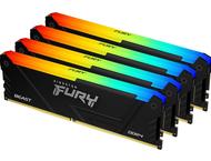 Оперативна памет 64GB (4x16GB) DDR4 3200MT/s Kingston FURY BEAST Black RGB