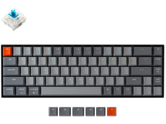 Клавиатури Keychron K6 65% Gateron Blue Switch