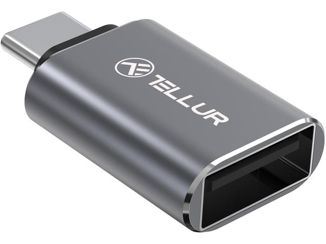 Кабели и Адаптери Tellur адаптер, USB-C - USB-A