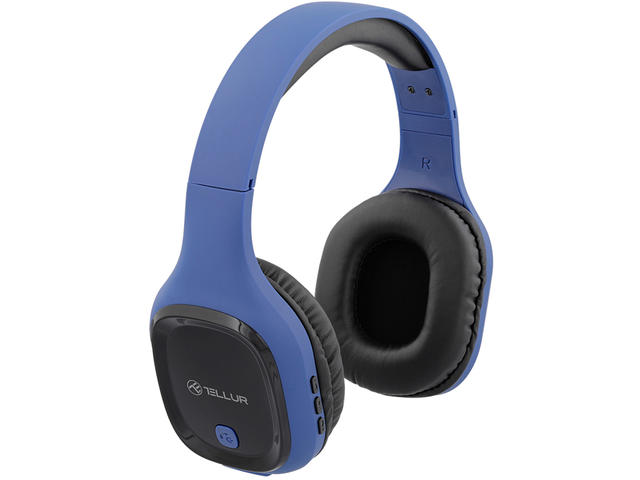 Слушалки Tellur Pulse Bluetooth Over-Ear, Blue