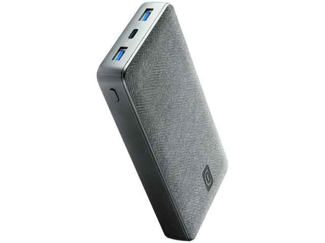 Външни батерии Cellular line PD Shade 20000 mAh 65W (лаптоп), сива