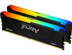 Оперативна памет 64GB (2x32GB) DDR4 3600MT/s Kingston FURY BEAST RGB Black