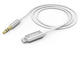 Кабели и Адаптери Hama Aux - Lightning кабел - 3.5 мм жак,  1 метра, бял
