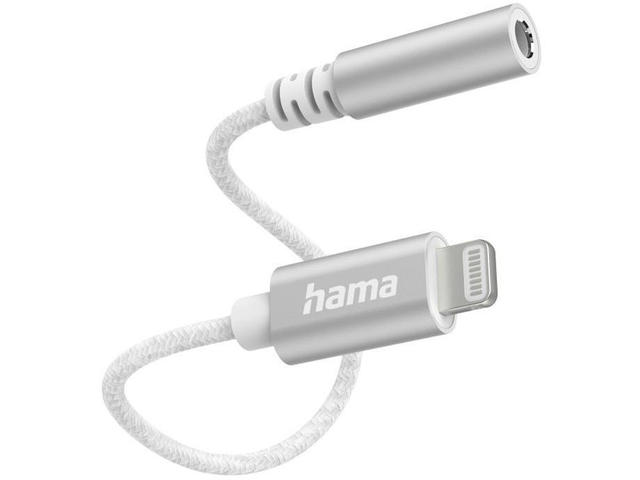 Кабели и Адаптери Hama аудио адаптер Lightning/3.5mm M/F, бял