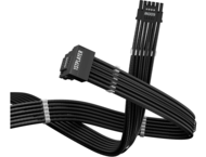 Кабели за компоненти 1stPlayer Custom Sleeved Modding Cable Black - PCIe 5.0 12VHPWR M/M