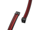 Кабели за компоненти 1stPlayer Custom Sleeved Modding Cable Black/Red - PCIe 5.0 12VHPWR M/M