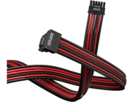 Кабели за компоненти 1stPlayer Custom Sleeved Modding Cable Black/Red - PCIe 5.0 12VHPWR M/M