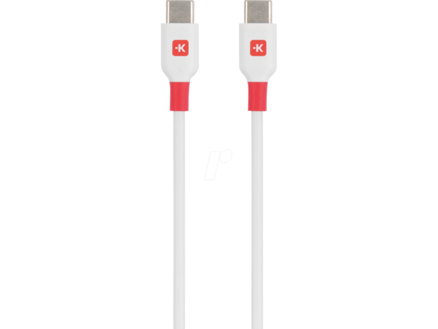 Кабели и Адаптери Skross, USB-C - USB-C 2.0 мъжко, 1.2 м, бял
