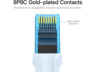 Кабели и Адаптери Vention кабел LAN UTP Cat5e Patch Cable - 3M Blue