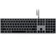 Клавиатури Satechi Slim W3 Wired Backlit Keyboard, US - Space Grey