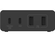 Зарядни устройства Belkin 108W 4-портово USB GaN зарядно устройство за настолни компютри (Dual C и Dual A) и 2-метров кабел - черно