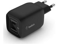 Зарядни устройства Belkin 45W PD PPS Dual USB-C GaN Charger Universal - Black