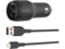 Зарядни устройства Belkin BOOST CHARGE Car Charger Dual USB-A 24W + USB-A to USB-C Cable - Black