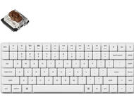 Клавиатури Keychron K3 Pro White QMK/VIA Gateron Low Profile Brown Switch, RGB Backlight