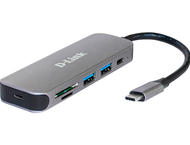 USB Хъб D-link 5-в-1 USB-C Hub