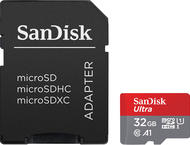 Карти памет SanDisk Ultra microSDHC 32GB + SD Adapter 120MB/s A1 Class