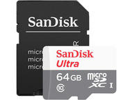 Карти памет SanDisk Ultra microSDXC 64GB + SD Adapter 100MB/s Class 10 UHS-I
