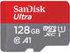 Карти памет SanDisk Ultra microSDXC 128GB + SD Adapter 100MB/s Class 10 UHS-I