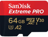Карти памет 64GB microSDHC SanDisk Extreme Pro UHS-I V30 Adapter