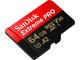 Карти памет 64GB microSDHC SanDisk Extreme Pro UHS-I V30 Adapter