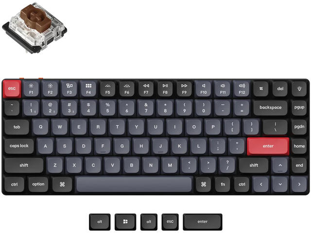 Клавиатури Keychron K3 Pro QMK/VIA Hot-Swappable Gateron Low Profile Brown Switch, RGB Backlight