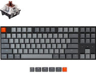Клавиатури Keychron K8 TKL, Hot-Swappable Gateron Optical Brown Switch RGB Backlight