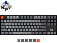 Клавиатури Keychron K8 TKL, Hot-Swappable Gateron Optical Blue Switch RGB Backlight