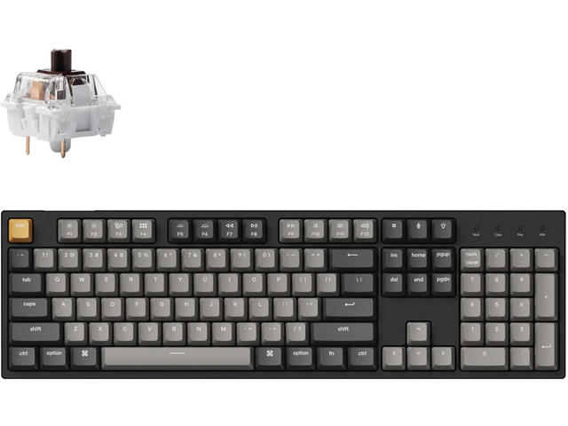 Клавиатури Keychron C2 Pro QMK/VIA Full-Size Hot-Swappable Keychron K Pro Brown Switch RGB Backlight