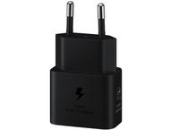 Зарядни устройства Samsung Charger USB-C Fast Charging 25W (без кабел), в черно