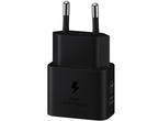 Зарядни устройства Samsung Charger USB-C Fast Charging 25W (без кабел), в черно