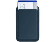 Стойки за мобилни устройства Satechi Vegan-Leather Magnetic Wallet Stand- Dark Blue