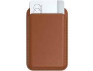 Стойки за мобилни устройства Satechi Vegan-Leather Magnetic Wallet Stand- Brown