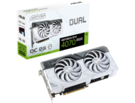 Видео карти ASUS Dual GeForce RTX 4070 SUPER White OC 12GB