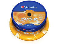 Джаджи Verbatim DVD-R AZO 4.7GB 16X MATT SILVER SURFACE (25 PACK)