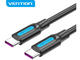 Кабели и Адаптери Vention кабел USB 2.0 Type-C to Type-C - 0.5M Black 5A Fast Charge - COTBD