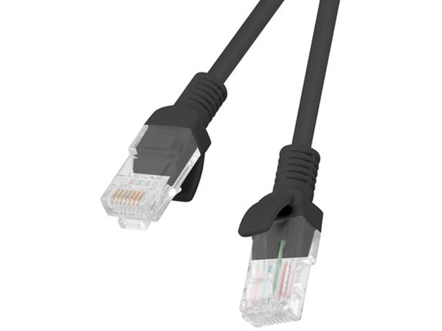 Кабели и Адаптери Lanberg patch cord CAT.6 0.25m, black