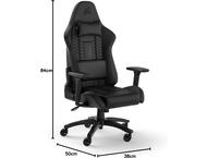 Геймърски столове CORSAIR TC100 RELAXED Gaming Chair, Leatherette - Black