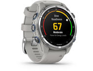 Смарт часовници Garmin Descent Mk3 - 43мм Stainless Steel с Fog Grey силиконова каишка