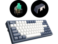 Клавиатури Dark Project KD83A Ivory/Navy Blue RGB 75% - G3MS Sapphire Switches, PBT