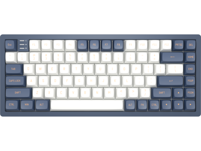 Клавиатури Dark Project KD83A Ivory/Navy Blue RGB 75% - G3MS Sapphire Switches, PBT