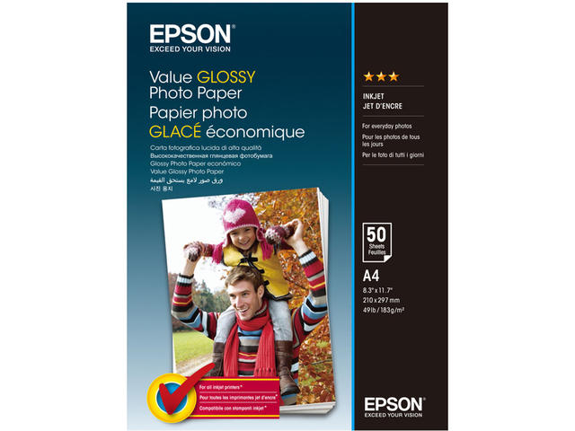 Хартия Epson Value Glossy Photo Paper A4